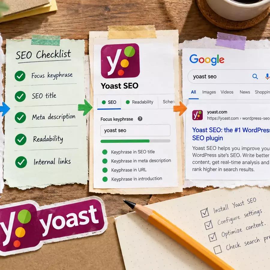 تصویر پایانی مقاله آموزش افزونه Yoast SEO؛ از نصب تا تنظیم عنوان و متا دیسکریپشن